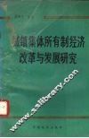 城镇集体所有制经济改革与发展研究 封面