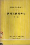 陕西戏曲剧种志  第1辑 封面