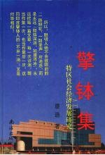 擎钵集  特区社会经济发展研究 封面