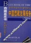 西藏蓝皮书  中国西藏发展报告  2004 封面