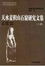 天水麦积山石窟研究论文集  上 封面