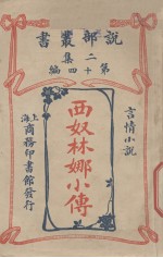 西奴林娜小传  言情小说 封面