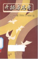 开拓与思考——厦门市青年工作调研文集 电子书封面