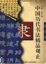 中国历代书法精品观止  隶书卷 封面