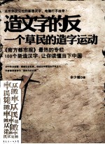 造文字的反  一个草民的造字运动 封面