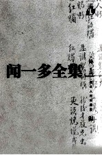 闻一多全集  诗  1 电子书封面