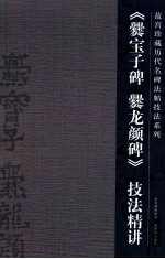 《爨宝子碑  爨龙颜碑》技法精讲 封面