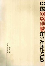 中国网络诗歌前沿佳作评赏 封面