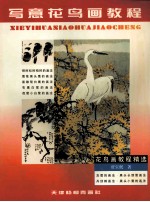 写意花鸟画教程  松、柳、柏树与鹰、猫头鹰、鹭、丹顶鹤等大型禽鸟的画法及画面处理 封面