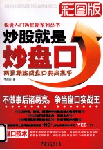 炒股就是炒盘口  两星期炼成盘口实战高手  彩图版 封面