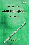 河南省油脂统计资料  1953-1987 封面
