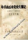 中共商丘市党史大事记  1949.10-1986.12  征求意见稿 封面