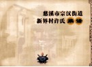 慈溪市宗汉街道新界村许氏族谱 封面