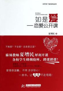 大学生了没系列丛书  如是爱  恋爱公开课 封面