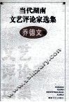 当代湖南文艺评论家选集  乔德文卷 封面
