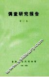 调查研究报告  第1卷 封面