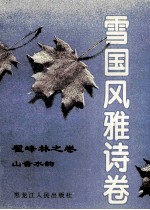雪国风雅诗卷  翟峰林之卷  山音水韵 封面