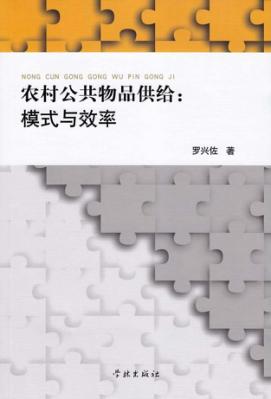 农村公共物品供给  模式与效率 封面