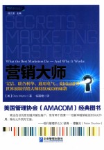 营销大师  宝洁、联合利华、通用电气、美国运通等世界顶级营销大师持续成功的秘籍 封面