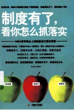 制度有了，看你怎么抓落实 封面