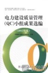 电力建设质量管理（QC）小组成果选编  2013年度 电子书封面