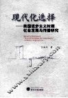 现代化选择  美国进步主义时期社会发展与传播研究 封面