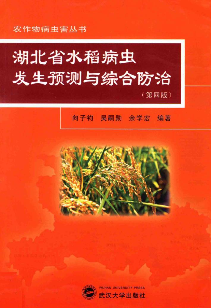 湖北省水稻病虫发生预测与综合防治 封面