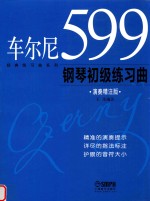 车尔尼599钢琴初级练习曲  演奏精注版 封面