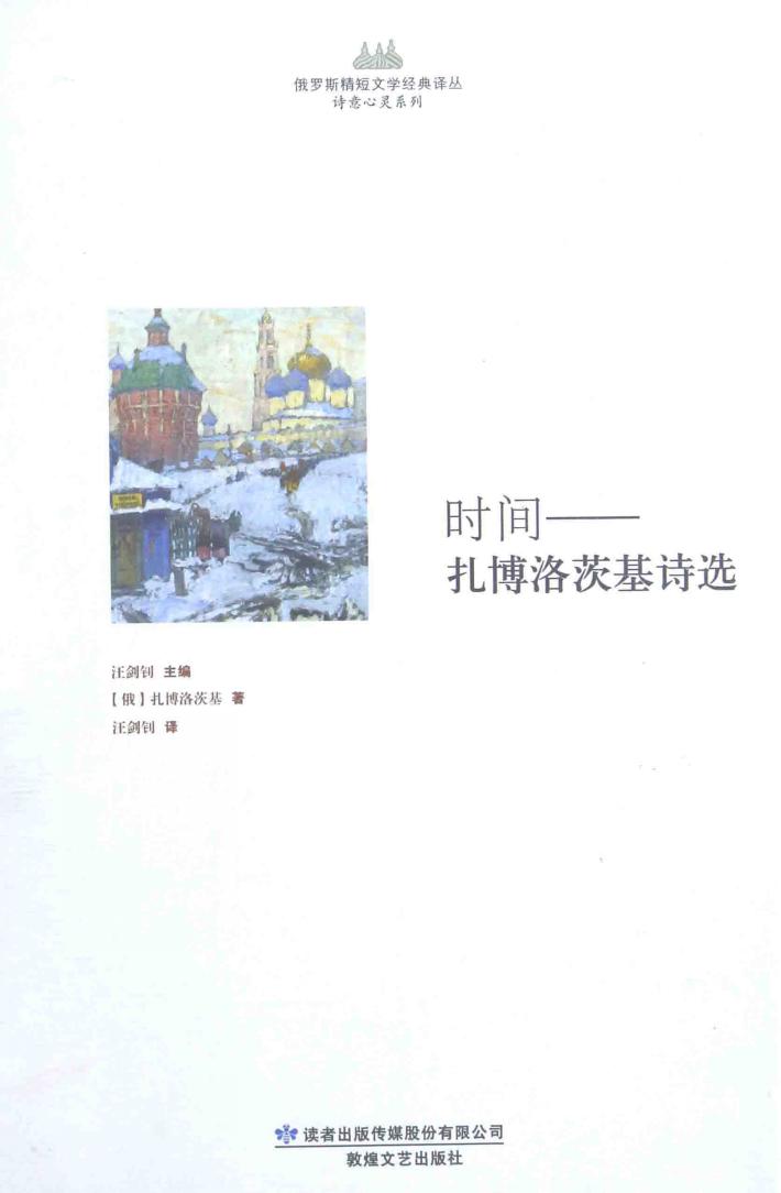 时间  扎博洛茨基诗选 封面