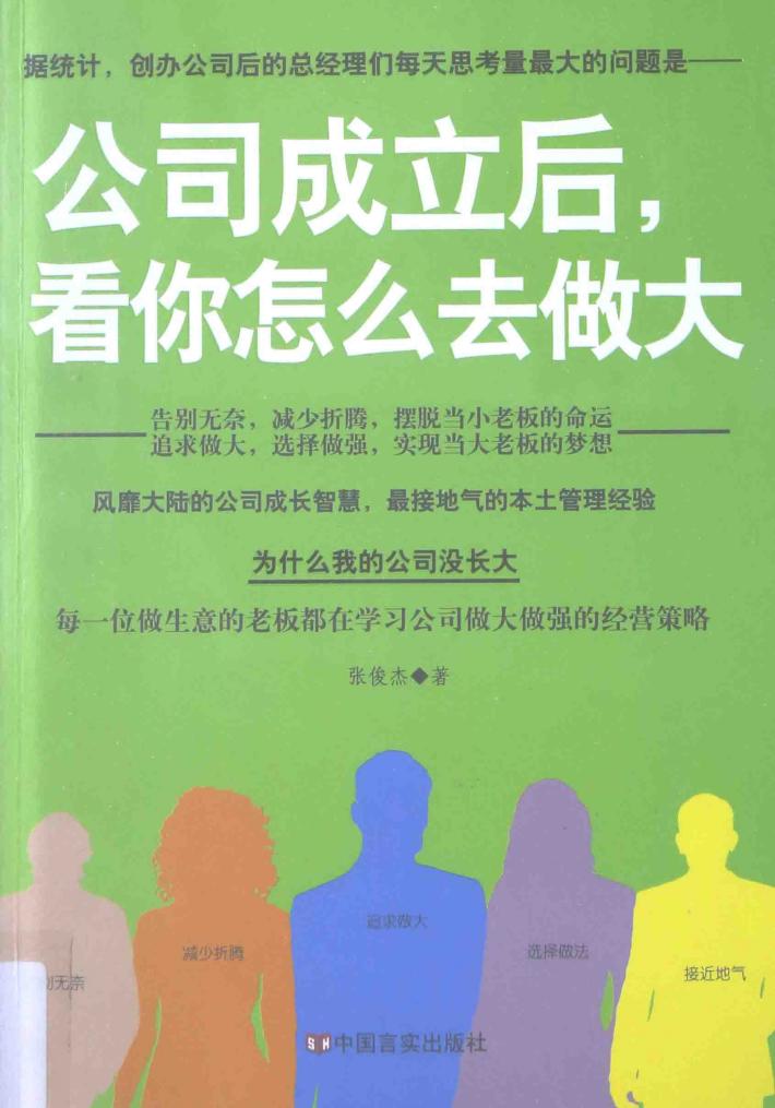 公司成立后，看你怎么去做大 封面