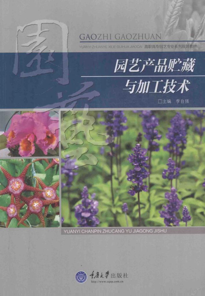 高职高专园艺专业系列规划教材  园艺产品贮藏与加工技术 封面