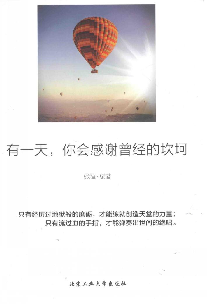 有一天，你会感谢曾经的坎坷 封面