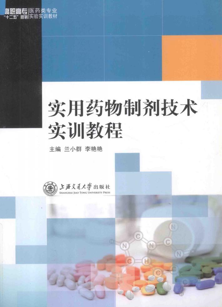 实用药物制剂技术实训教程 封面