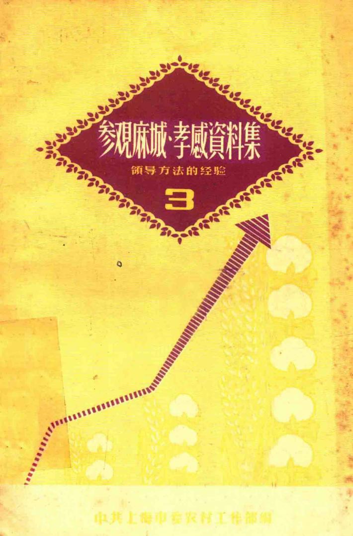 参观麻城孝感资料集  3  领导方法的经验 封面