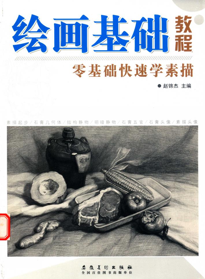 绘画基础教程  零基础快速学素描 封面