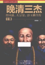 晚清三杰  曾国藩、左宗棠、彭玉麟全传  中 封面