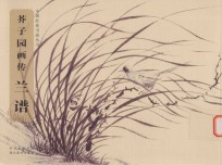 芥子园画传  兰谱 封面