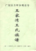 广安区方坪乡观音寺王家湾王氏族谱 封面