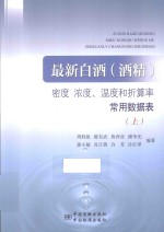 最新白酒（酒精）密度  浓度、温度和折算率常用数据表  上 封面
