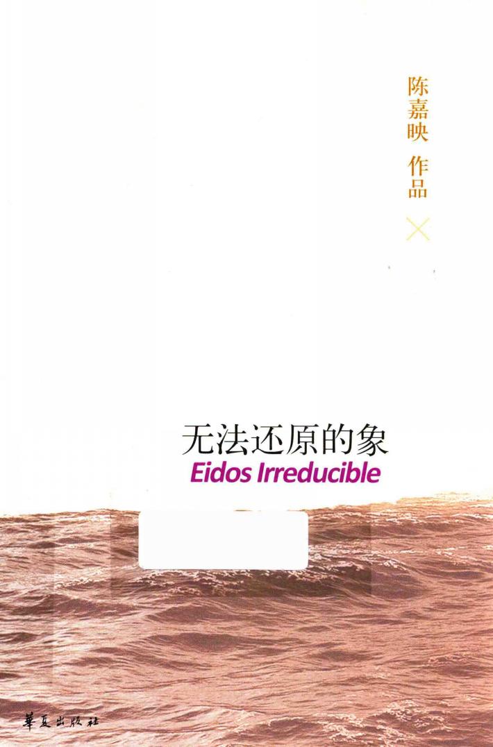 陈嘉映作品  无法还原的象 封面