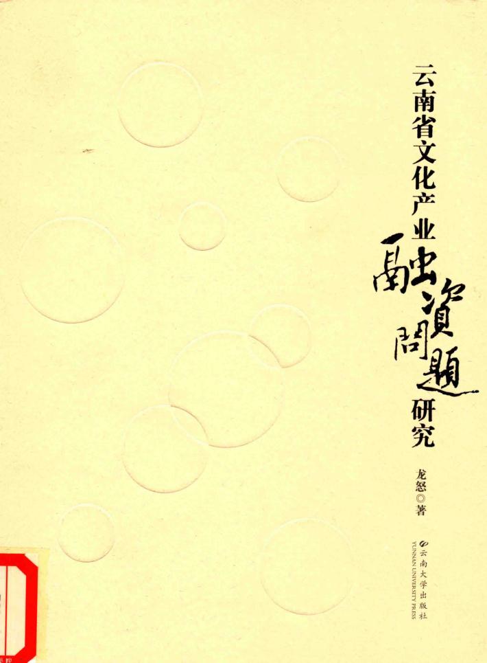 云南省文化产业融资问题研究 封面
