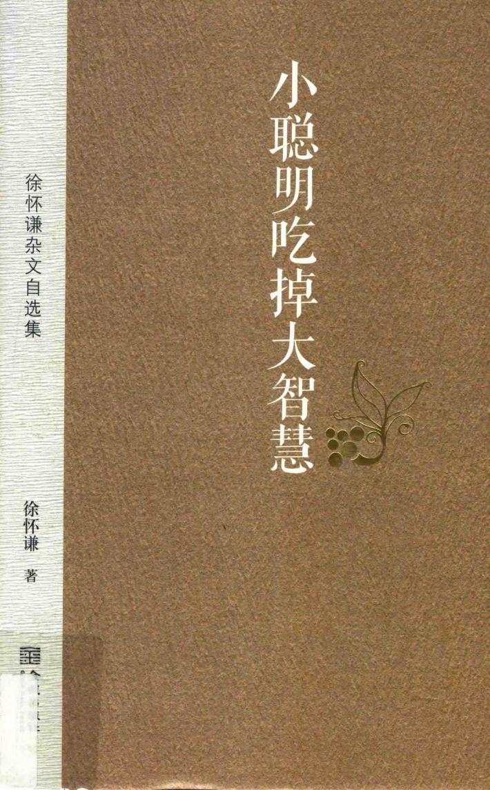 小聪明吃掉大智慧  徐怀谦杂文自选集 封面