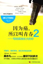 因为痛，所以叫青春  2  写给孤独长大的你 封面