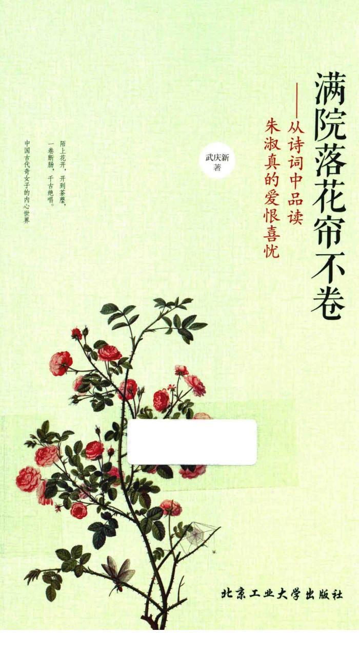 满院落花帘不卷  从诗词中品读朱淑真的爱恨喜忧 封面