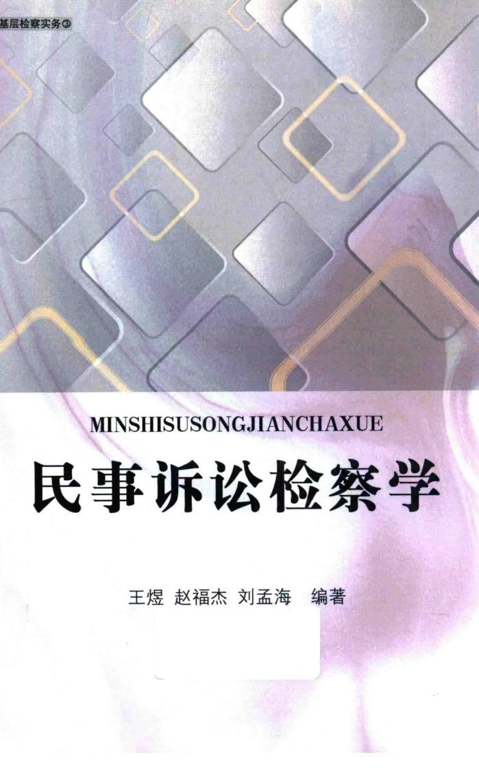 民事诉讼检察学  基层检察实务 封面