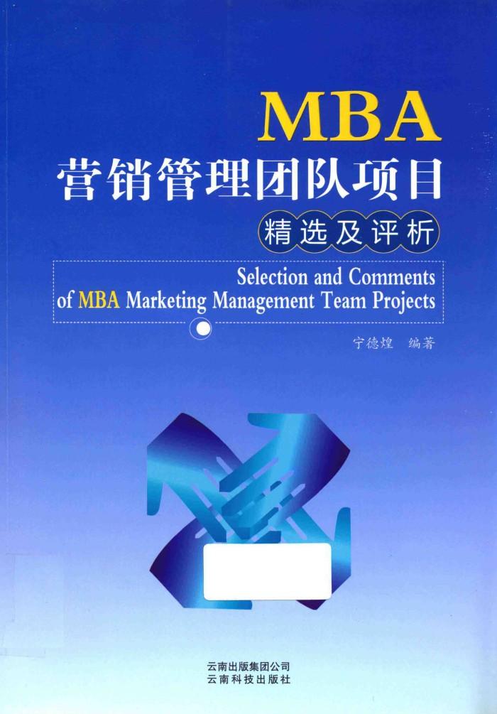 MBA营销管理团队项目精选及评析 封面