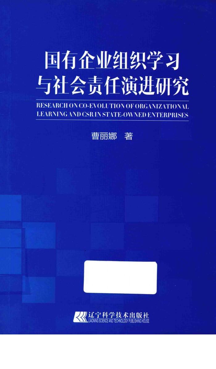 国有企业组织学习与社会责任演进研究 封面
