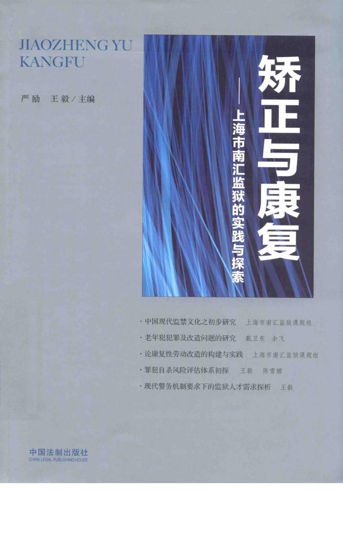 矫正与康复  上海市南汇监狱的实践与探索 封面
