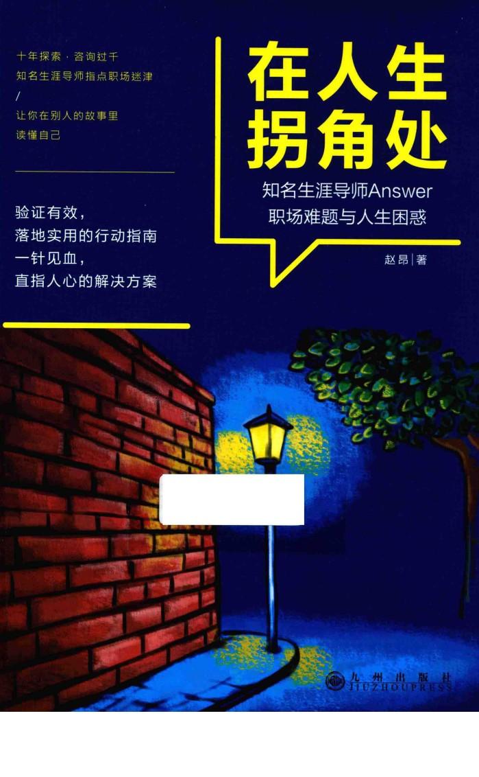 在人生拐角处  知名生涯导师answer职场难题与人生困惑 封面