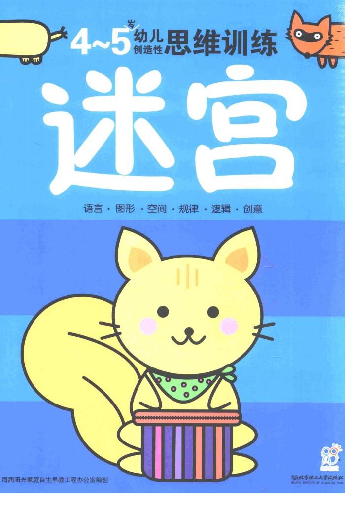幼儿创造性思维训练  迷宫4-5岁 封面